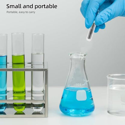 Mobestech Glass Magnetic Stir Bar 1.25 Inch, PTFE Laboratory Stirring Rod for Magnetic Stirrer and Mixer Bar for Scientific Experiments