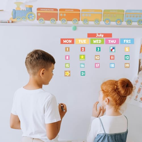 Calendar Magnets Classroom Magnetic Calendar Numbers 95Pcs Whiteboard Month Week Holiday Magnets Labels Home Office School Classroom Supplies
