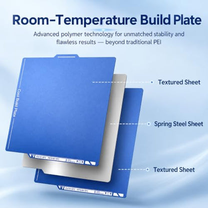 Cold Build Plate for Bambu Lab X2D P2S P1S P1P X1C X1E A1 - size: 257*257mm