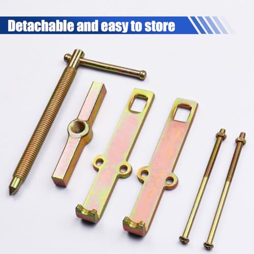 4" 2-Jaw Gear Puller, Adjustable Carbon Steel 2 Claws Flywheel Removal Tool, Universal Auto Separate Lifting Device Kit for Most Bearing Gear Pulley (Yellow) - color: Yellow