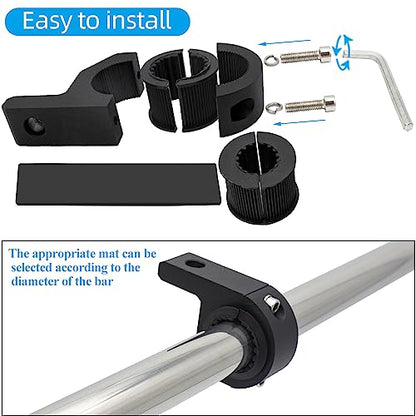 Motorcycle Aluminum Mounting Bracket Kit Tube Clamp 2Pcs 0.75" 1" 1.25" Bullbar Roof Rack Roll Cage Horizontal Bar Clamp Mounting Kit fit for Trucks Car ATV Motorcycle Truck - size: Mini 2PCS