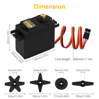 Deegoo-FPV MG995 Metal Gear Digital Servos, 4-Pack - style: MG995-4pack
