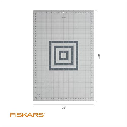 Fiskars 24" x 36" Self Healing Cutting Mat, Extra Large Double-Sided Grid - color: Gray, size: 24"L x 36"W