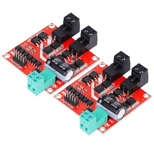 160W DC Motor Driver,L298 Dual H Bridge Motor Speed Controller 6.5V-27V 7A PWM Motor Regulator Board,Electric Motor Control Module Industrial with Optocoupler Isolation 2 Pack - style: 2PCS