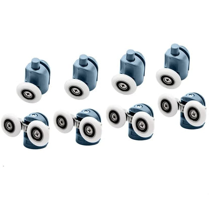 8 Pcs Top/Bottom Shower Door Rollers/Runners/Pulleys/Wheels Bathroom Replacement Parts 23mm Diameter (23mm)