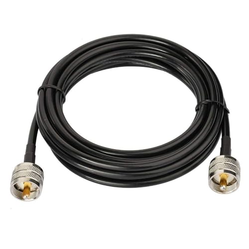 Superbat PL259 Cable UHF Male PL-259 to Male PL-259 RG58 Coax Cable 6ft - size: 6.5 ft RG58 Cable
