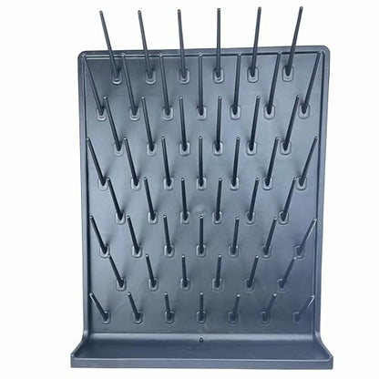 Lab Drying Rack, Black, 52 Pegs, PP - color: Black, size: 52pegs