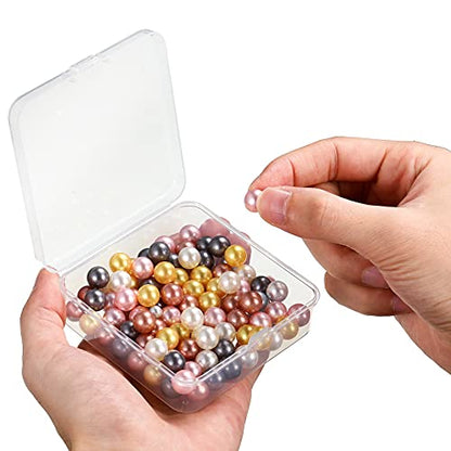 Jetec 18 Pieces Small Clear Plastic Storage Box, 3.3 x 3.3 x 1.1 Inch - size: 3.3 x 3.3 x 1.1 Inch
