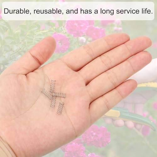 PATIKIL Compression Spring, 0.3mm Wire Dia x 4mm OD x 10mm L, 10 Pcs 304 Stainless Steel Mechanical Extension Small Springs Pen Springs Assortment Kit for Shop and Home Repairs - size: 0.3x4x10mm