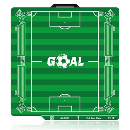 JUUPINE Goal Build Plate for Bambu Lab P2S/X2D/X1/X1C/A1/P1P/P1S PLA Cool Plate 256x256mm,Room Temp Printing Save time&Energy for Bambu Lab Build Plate with QR Code Scratch-Resistant Easy to Maintain - color: for PLA Goal Build Plate