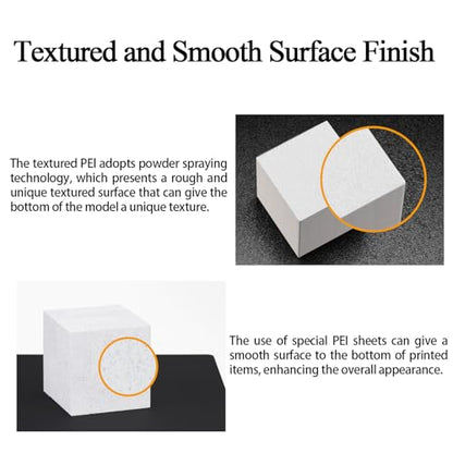 H2C Build Plate for Bambu Lab A2L Dual-Textured and Smooth PEI Plate Sheet - color: Black, size: H2C/A2L