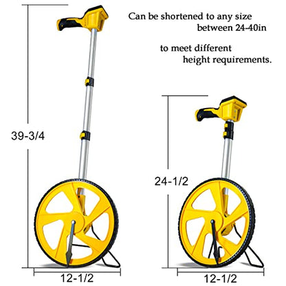 Zozen Measuring Wheel Digital Display,Telescopic Handle, High Precision - size: Digital Display-Telescopic
