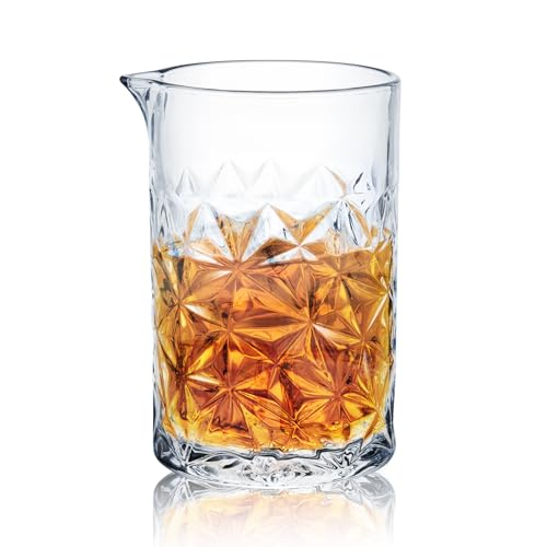 KITESSENSU Cocktail Mmixing Glass 24oz 710ml, Crystal Bartender Accessories - size: 24 Ounces