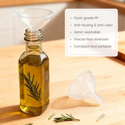 Small Funnel Kit 12 Pack, 3 Sizes Tiny Funnels for Filling Small Bottles