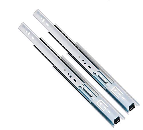 10 Pack Promark 3-Section 100 LB Capacity Full Extension Ball Bearing Side Mount Drawer Slides (18 Inches) - size: 18 Inches-10 Pack