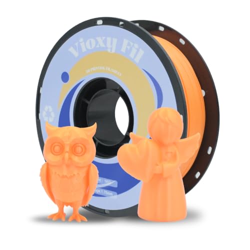 PLA 3D Printer Filament, Dimensional Accuracy +- 0.02 mm, 1kg Spool(2.2lbs), 1.75 mm,Pumpkin Yellow - color: Pumpkin Yellow, size: 1kg