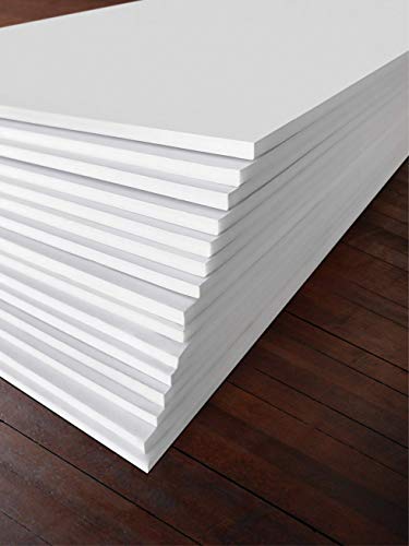 White Foam Board 12 x 16 – 10 Pack, 3/16" (5mm) Thick Foam Core Poster Board Sheets for Art, Crafts, Vision Board, School Projects, Presentations & Signs - size: 12 x 16 inch
