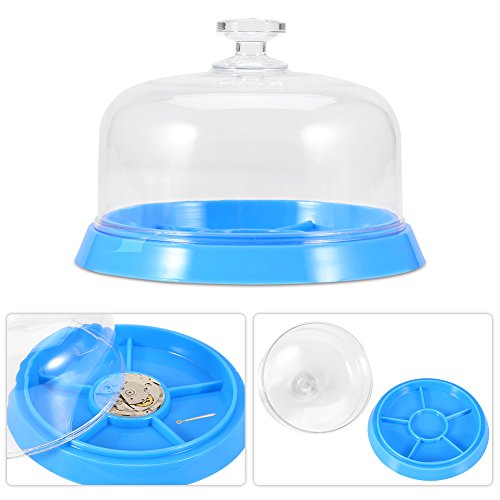 Sonew Watch Movement Dust Cover, Moistureproof Anti-dust Tray Storage Box for Watches Movement Parts