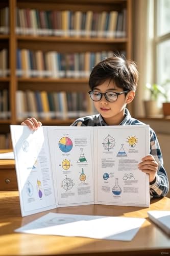 Reusable & Durable Plastic Trifold Board 24" x 16" - 5 Pack is Esay to Paint, Erase and Stick imagens. This Posterboard is Perfect for School Projects & Presentations.