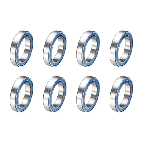 uxcell 8 Pcs 6805-2RS Deep Groove Micro Bearing, 25x37x7mm Chrome Steel - size: 6805-2RS