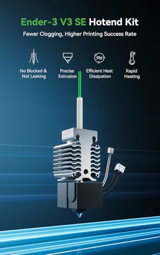 Creality Ender-3 V3 SE Hotend Kit, Copper Alloy Nozzle (0.4mm&0.6mm), No Clogging, Leak-Proof, Precise Extrusion, Rapid Heating & Efficient Heat Dissipation - style: For V3 SE (Hotend Kit)