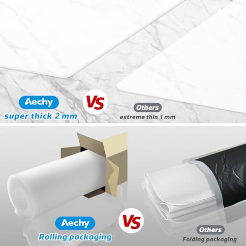 AECHY Silicone Mat for Kitchen Counter, 27.5" x 16.5" x 0.08", Translucent - color: Translucent, size: 27.5" x 16.5"