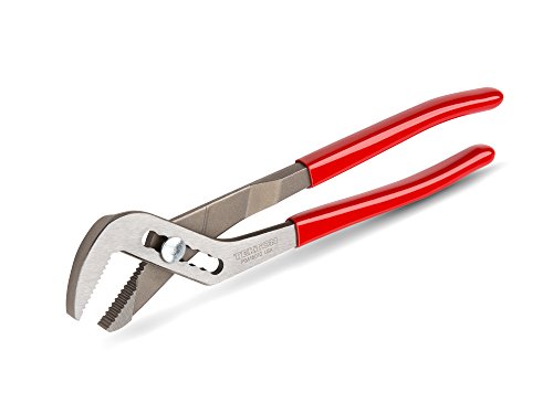TEKTON 10 Inch Angle Nose Slip Joint Pliers (2 in. Jaw) | PGA16010 | Made in USA - size: 10 in.
