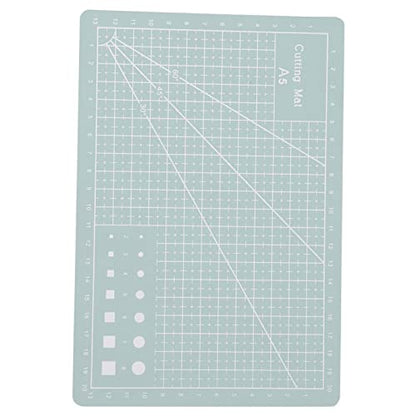 Generic A5 Cutting Mat, Self Healing PVC Grid Lines Board for Paper Leather Fabric, with Anti Skid Design to Protect Work Surface
