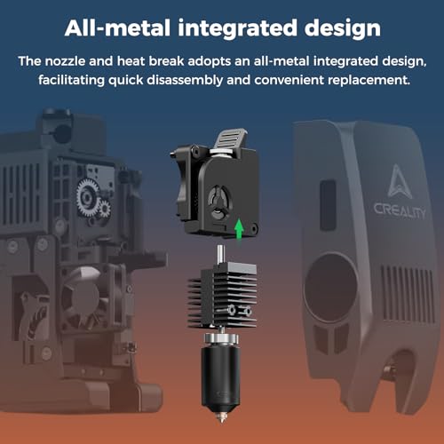 Creality Official K2/K2 Pro Ceramic Heating Block Hotend Kit, Unicorn Quick Swap K2 Nozzle Kit, 300°C High Temperature Resistant, All-Metal Integrated Kit for 3D Printer Creality K2 Combo - style: K2/K2 Pro