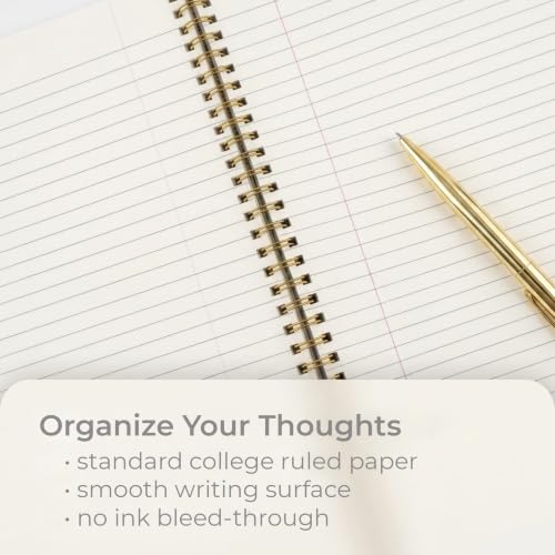 Gotcha Covered Notebooks Softcover Camera 8.5" x 11" Motivational Spiral Notebook/Journal, 120 College Ruled Pages, Durable Gloss Laminated Cover, Gold Wire-o Spiral. Made in the USA - color: Camera