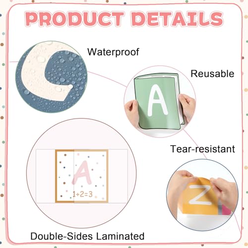 23 Pcs Core Subjects Bulletin Board Decorations Science Reading Math Writing Banner Reading Bulletin Board Poster Boho Subject Label Cutouts for Back to School Classroom Decoration Teacher Wall Decor