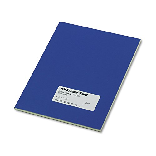 National Chemistry Notebook, Narrow Rule, Blue Cover, (60) 9.25 x 7.5 Sheets - size: 9.25 x 7.5 inches