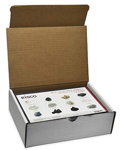 Eisco Rock & Mineral Science Kit, ID Tests, Image Card, 1" Rocks, 12 Piece - size: 1 inch