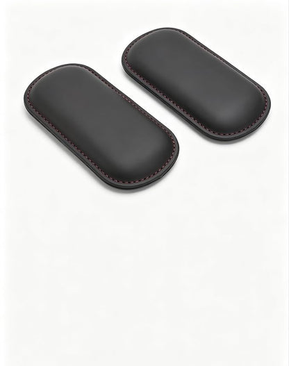 2 PCS Car Door Armrest Pads, Leather Memory Foam Knee Cushion