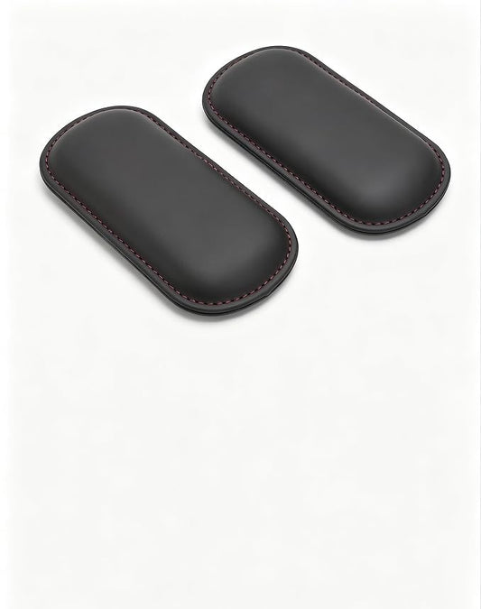 2 PCS Car Door Armrest Pads, Leather Memory Foam Knee Cushion