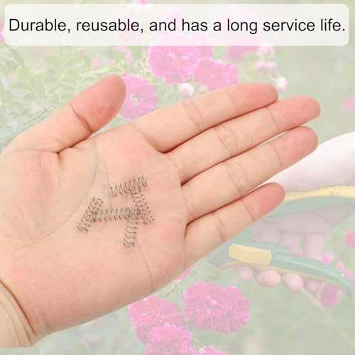 PATIKIL Compression Spring, 0.4mm Wire Dia x 5mm OD x 15mm L, 10 Pcs 304 Stainless Steel Mechanical Extension Small Springs Pen Springs Assortment Kit for Shop and Home Repairs - size: 0.4x5x15mm