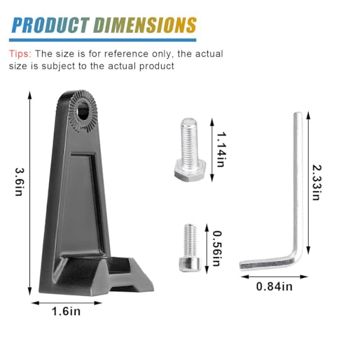 2PCS LED Light Bar Mounting Brackets, Adjustable Side Bracket Kit, Slide Base Bottom Mount Universal for Work Light Bars, LED Pod (902-4) - size: 902-4