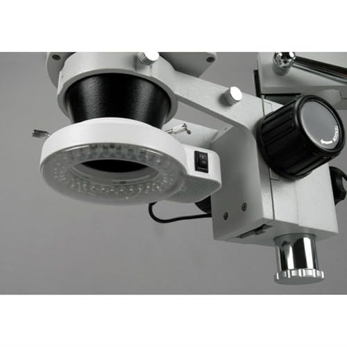 AmScope LED-144S 144 LED Compact Ring Light + Adapter - style: LED-144S