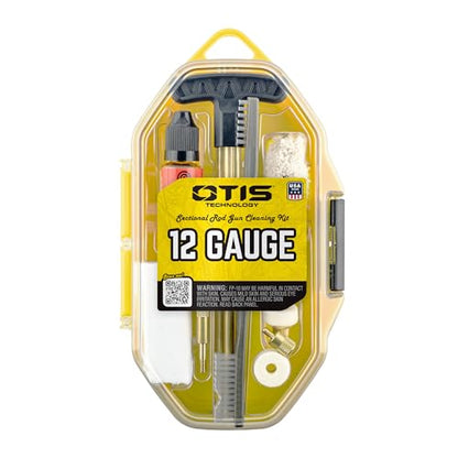 OTIS 12 Ga Shotgun Cleaning Kit, Includes 5 Brass Rods, Brushes, Patches,