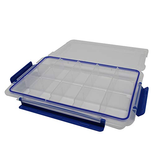 Utoolmart Tool Box, PP Compartment Storage Box,Organizer and Storage for Tools,Parts,Toys, Art,Translucent 10.8 x 7.1 x 1.8 inches 1 Pcs - size: G274