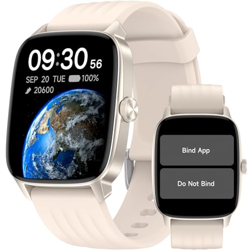 Pedometer Watch Senior Friendly No App No Phone Required, Step Counter - color: Almond