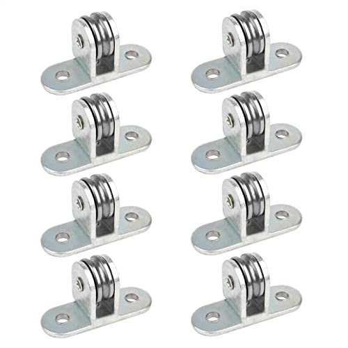 GBGS 8 Pcs 3/4" Small Pulley Block,Single Bearing Silent for 1/8" Cord