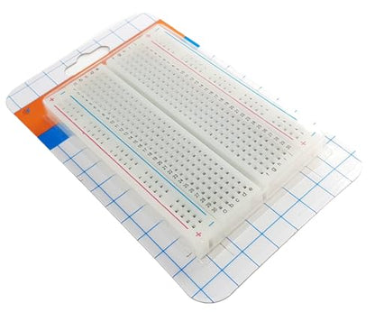 400-Point Solderless Breadboard 6-Pack, Prototype Board for Arduino, ESP32, ESP8266, Raspberry Pi, Electronics DIY and STEM Projects