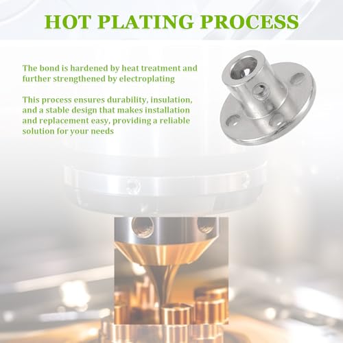 6mm Rigid Flange Coupling Connector, Rigid Guide Model Coupler Accessory, Rigid Shaft Axis Fittings with Electroplated and High Hardness Heat Treated for DIY RC Model Motors(4Pcs) - style: 6mm