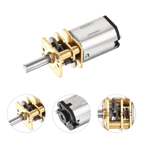 DMiotech 3pcs 3V 30RPM Rated Torque 6 Output Shaft Length 10mm Micro DC Speed Reduction Motor Mini Metal Gearbox Motor for RC Car Robot Model DIY RC Toys Engine - style: 30RPM