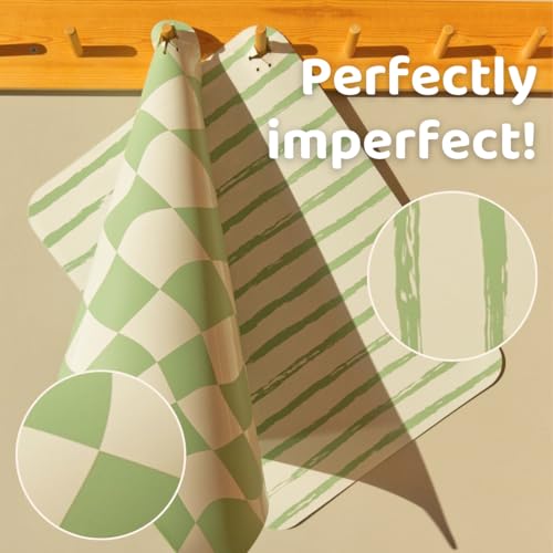 APLAINR Silicone Kids Placemats, Set of 2, Matcha Green - color: Matcha Green