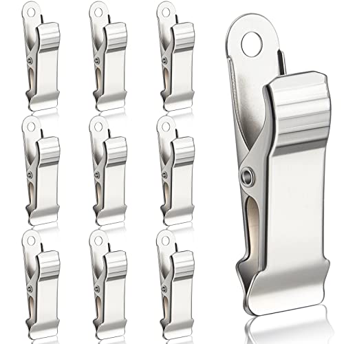 Shimeyao 10 Pcs Metal Mini Clamps Mini Spring Clamp, Silver - color: Silver
