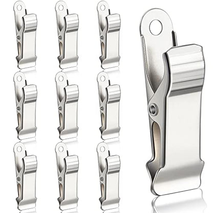Shimeyao 10 Pcs Metal Mini Clamps Mini Spring Clamp, Silver - color: Silver