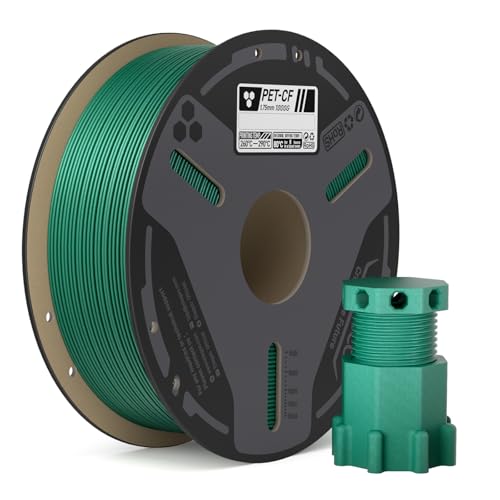 ELEGOO PETG-CF 3D Printer Filament 1.75mm Green 1KG - color: Petg-cf Green 1000g, size: 1KG