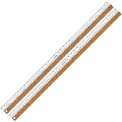 Metal Ruler 36 Inch, Non-Slip Cork Backing, Ink Bleed-Resistant Edge, 2 Pcs - style: 36" 2 PCS